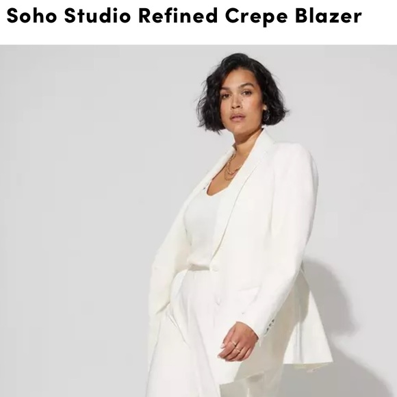 Torrid SoHo Studio Refined Crepe Blazer BNWT Size 2 - Picture 7 of 12